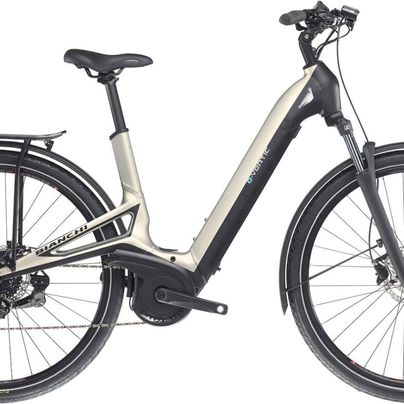 Bianchi E-Vertic C-Type 10g Bosch Dame 2023 - Sort/beige