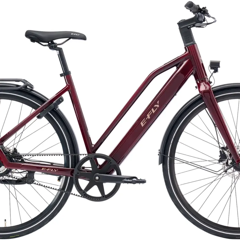 E-Fly EOS Dame Elcykel Merlot Red Metallic
