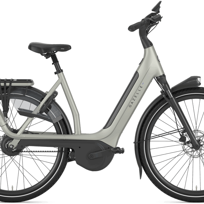 Gazelle Avignon C380 Dame 2026 Pebble Grey Mat Elcykel