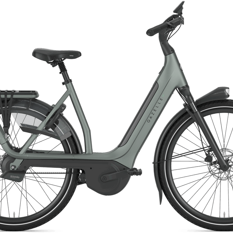 Gazelle Avignon C380+ Dame Elcykel 2026 Twilight Green Mat