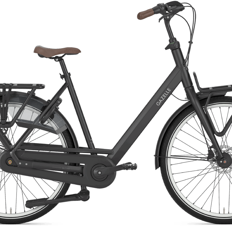 Gazelle Bloom C7 Dame 2026 Light Olive Blank Dame Elcykel