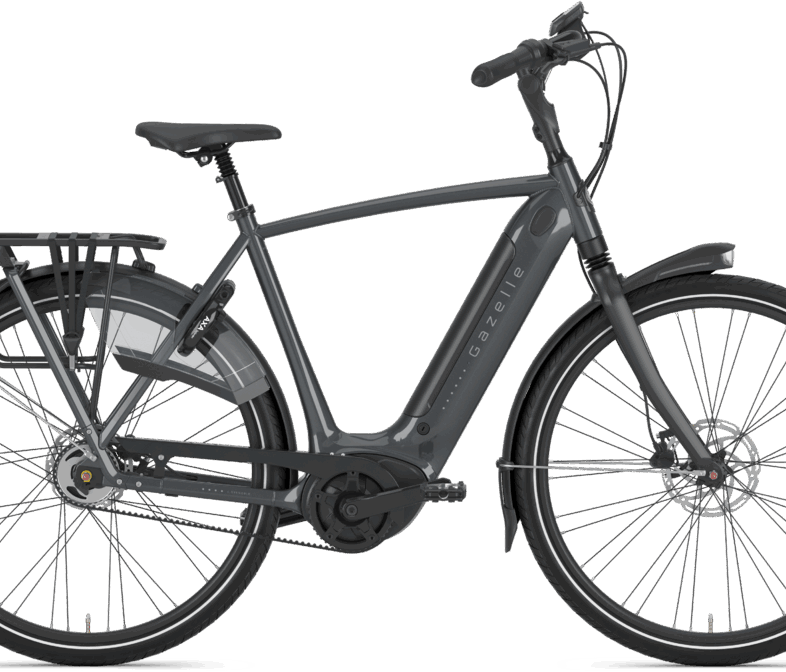 Gazelle GRENOBLE C5 HMB Belt 400wh Herre 2022 - Grå