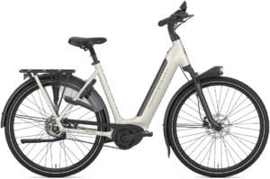Gazelle Grenoble C5 HMB Dame 2025 Ivory White Dame Elcykel