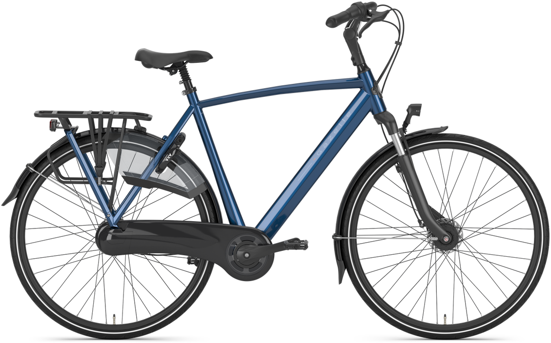 Gazelle Orange C7+ Herre 2025 Mallard Blue Herrecykkel