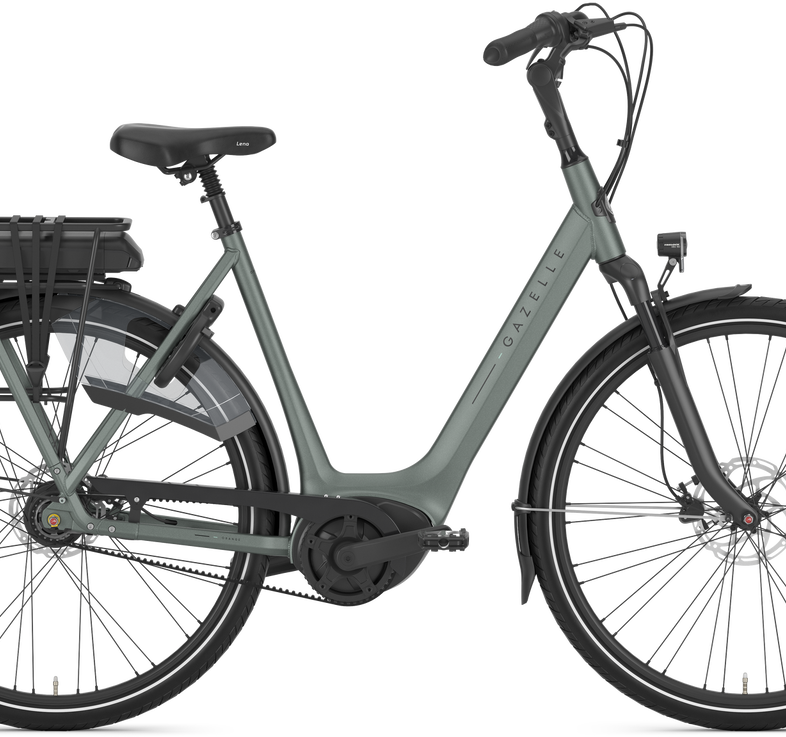 Gazelle Orange C8+ HMB Dame Elcykel Twilight Green