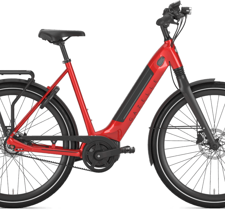 Gazelle ULTIMATE C8+ HMB BELT 500wh Dame 2022 - Rød