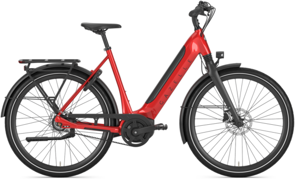 Gazelle Ultimate C8+ HMB Dame 2025 - Rød
