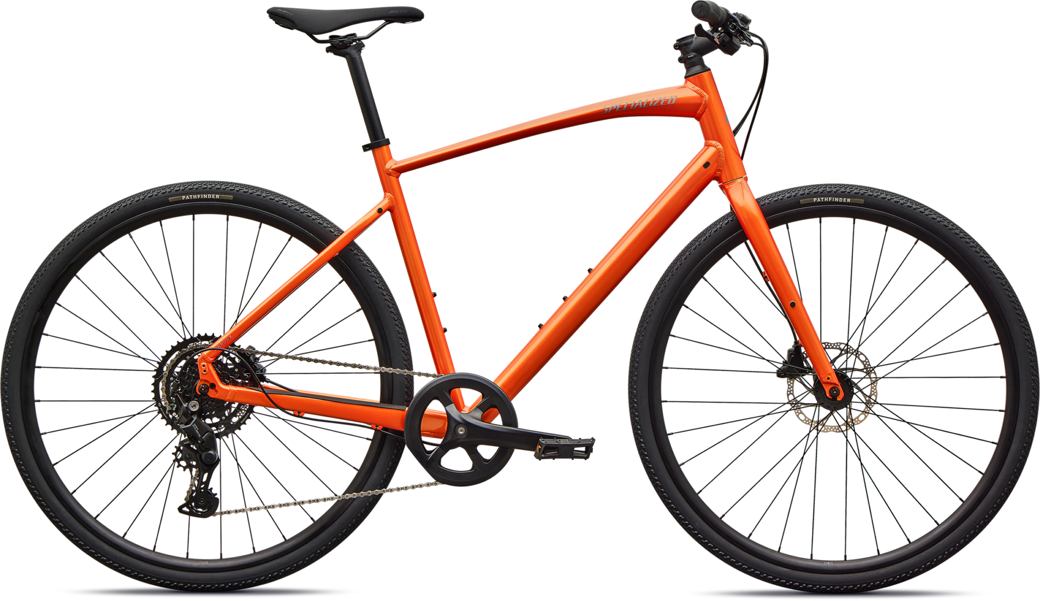 Specialized Sirrus X 2.0 2027 - Gloss Tangerine / Shadow Silver