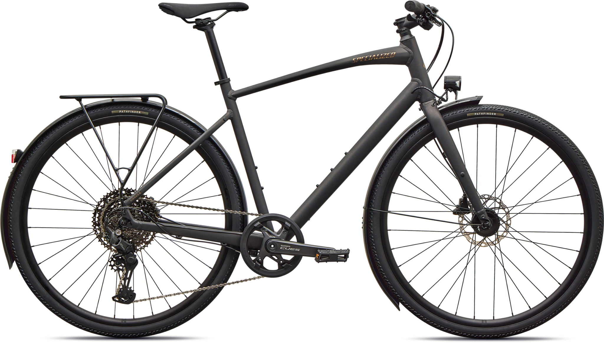 Specialized Sirrus X 3.0 EQ 2027 - Satin Metallic Obsidian / Burnt Gold