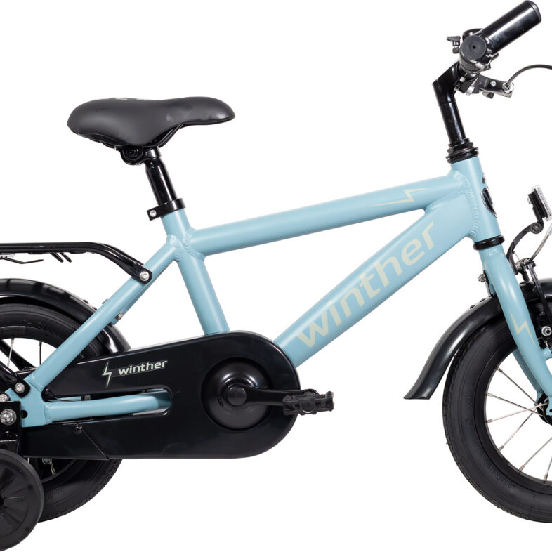Winther 150 Dreng 12" - Premium Barnecykel i Stilfuld Mat Lys Blå for Sikre Eventyr