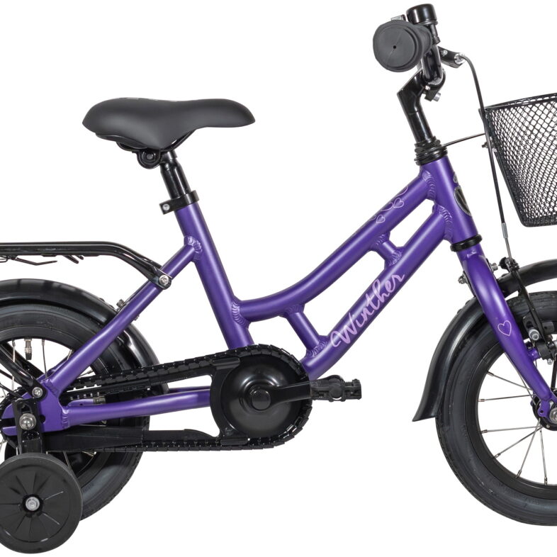 Winther 150 Pige 12" (1g 2026) Mat Lilla Pige Børnecykel
